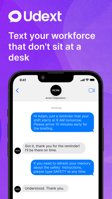 Udext Chat Screenshot