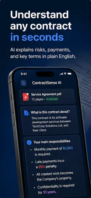 ContractSense AI screenshot 1