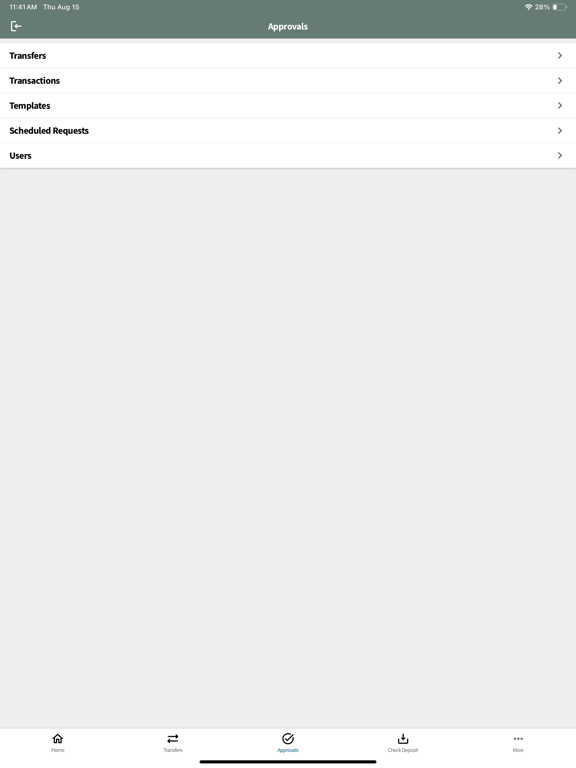 Classic Bank Business Mobile iPad screenshot 1 - Finance app