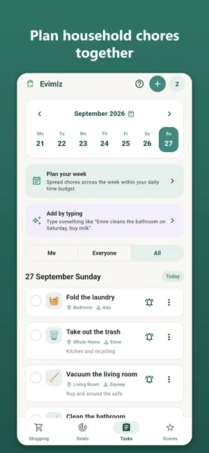 Evimiz: Household Organizer screenshot 1