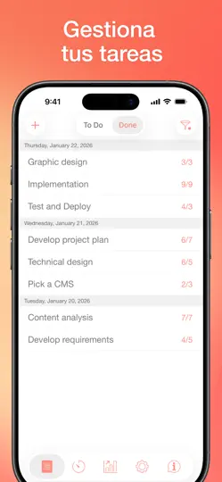 Captura de pantalla de Be Focused – Timer Pomodoro en iPhone 2