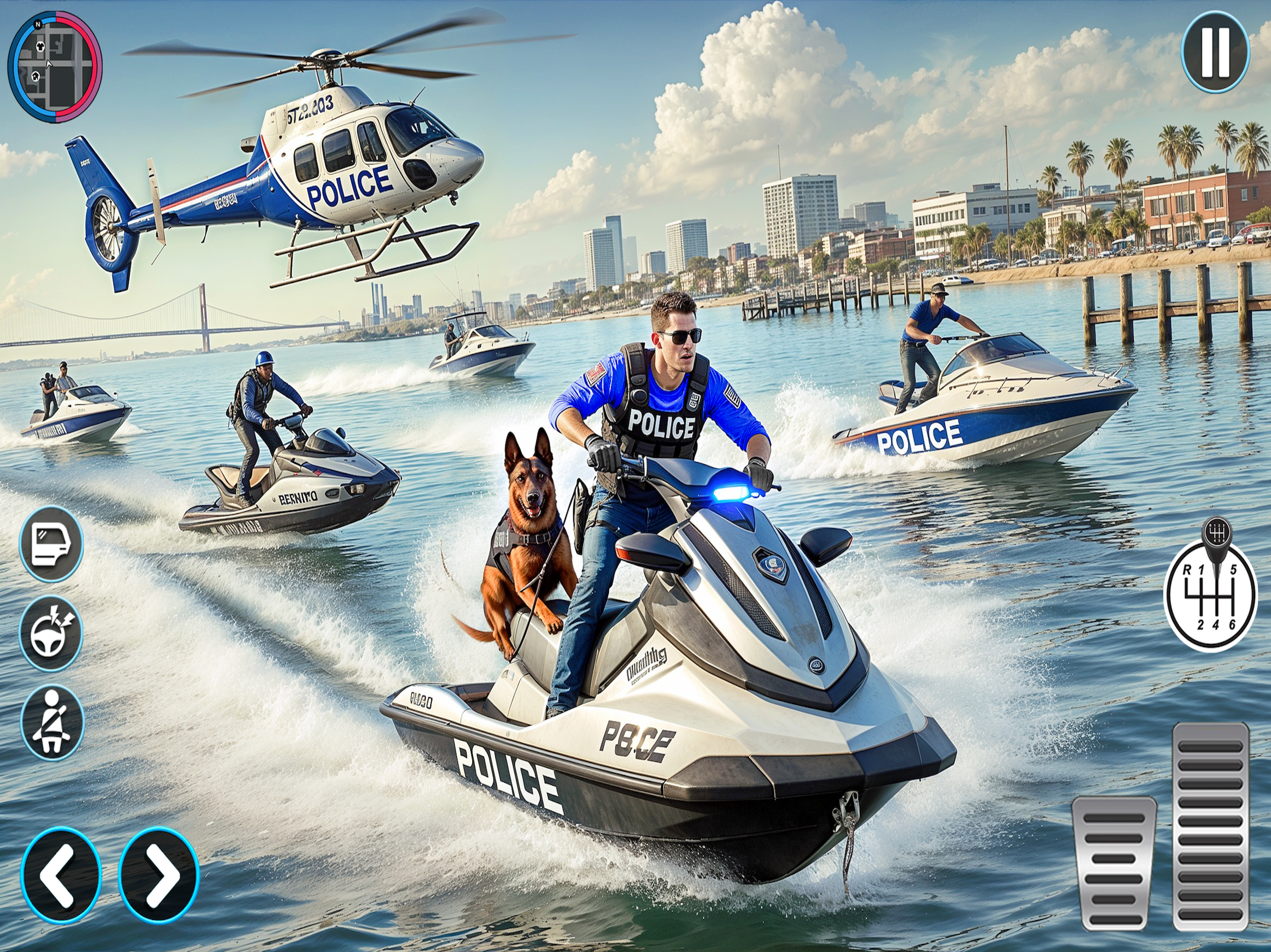 Police Dog Prisoners Chase