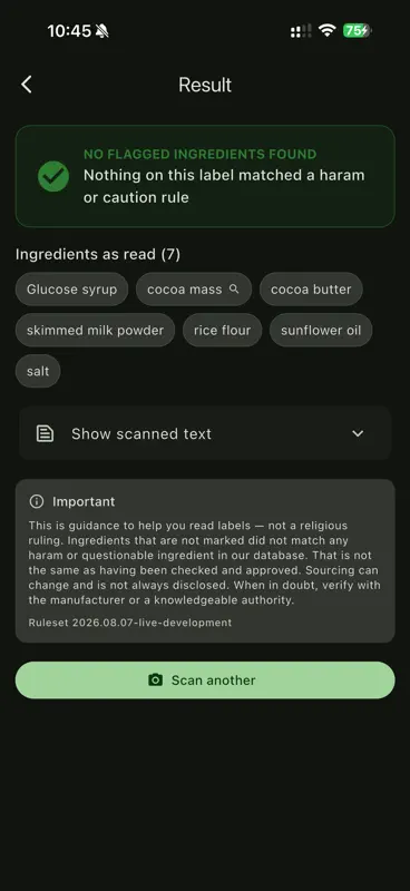 Halal Scanner Pro screenshot 4 of 8