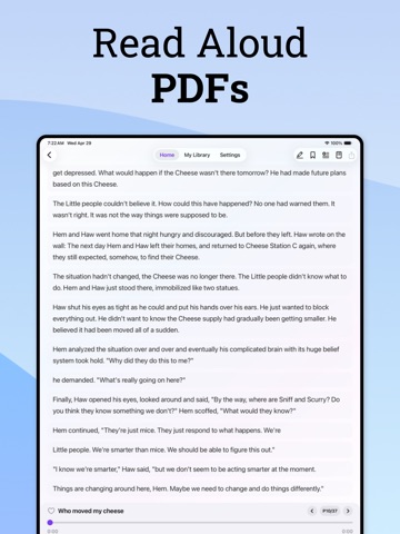 TTS Reader : AI Text to Speech iPad screenshot
