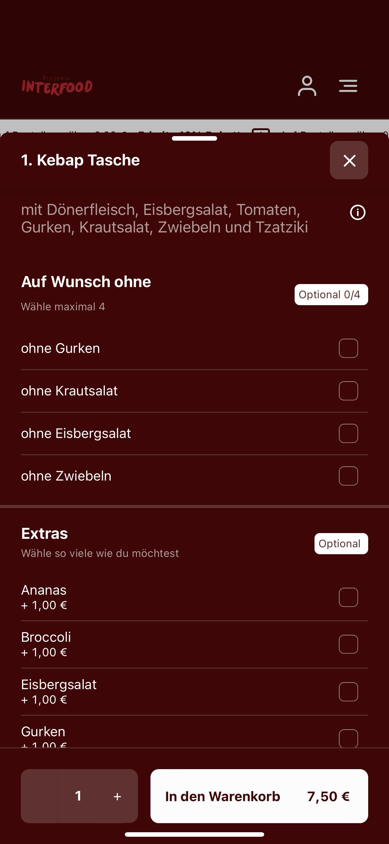 Pizzeria Interfood screenshot 4