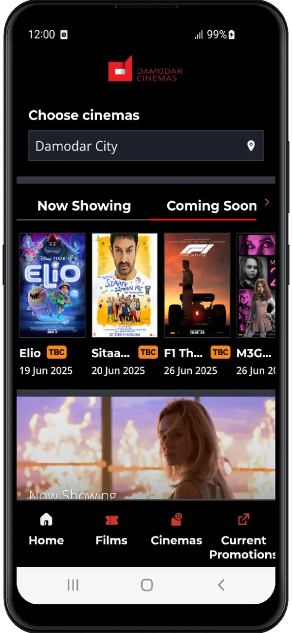 Screenshot #1 pour Damodar Cinemas