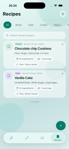 Crumbs - Baking Converter iPhone screenshot