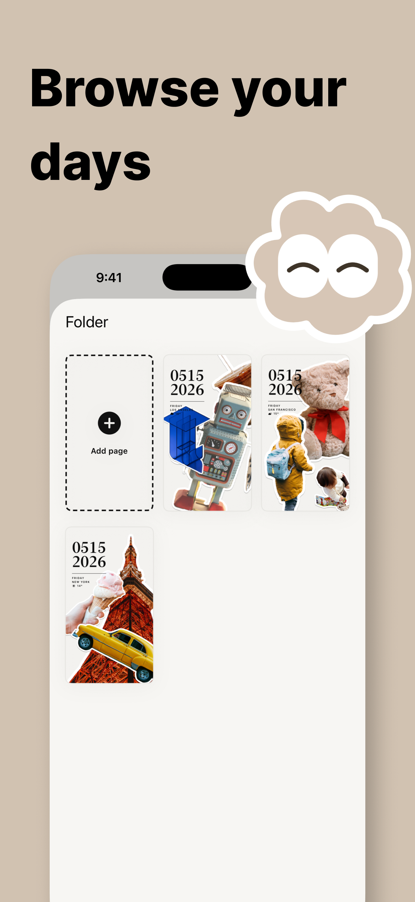 Photo Sticker Diary - PetaDay screenshot 4