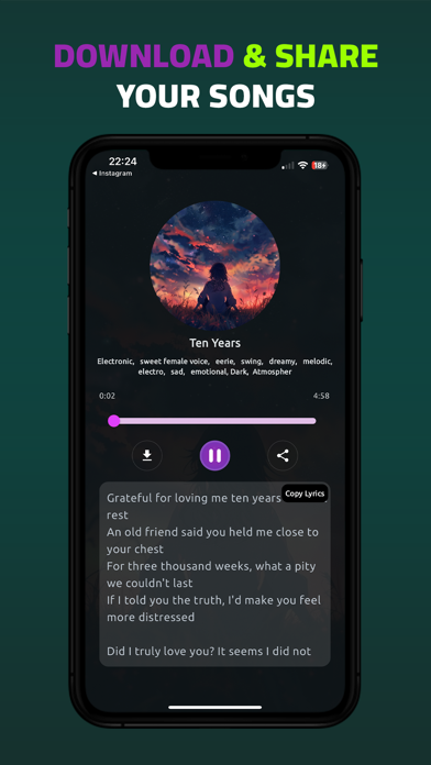 AI Music Generator Songs Screenshot
