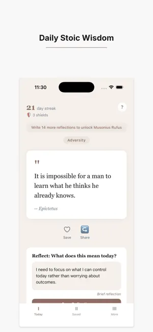 Stoic Quotes - Daily Wisdom screenshot 1
