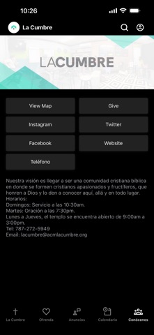 La Cumbre iPhone screenshot
