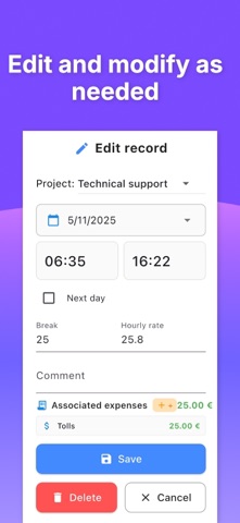 WorkTime: Hours Tracker Log screenshot 8