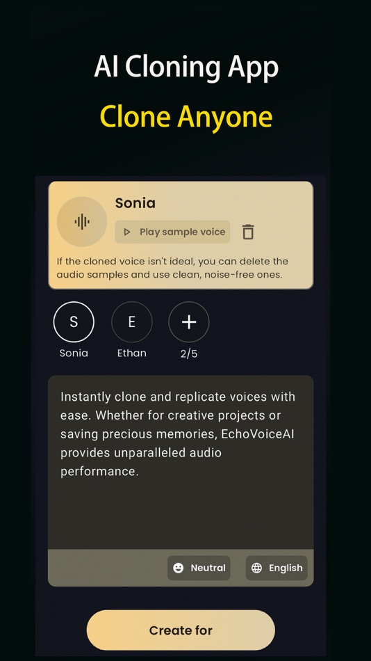 #1. VoiceEchoAI - AI Voice Cloning (iOS) Podle: Three Byte