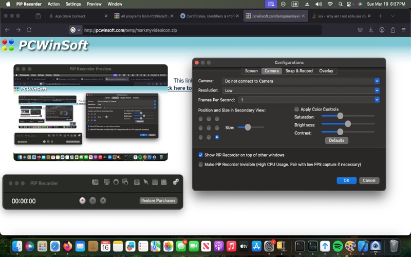 Screenshot #1 pour Screen Recorder - Pro Lite