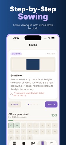 QuiltFit: Quilt Design Planner iPhone screenshot