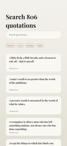 Marcus Aurelius Qotes Screenshot 3 of 5
