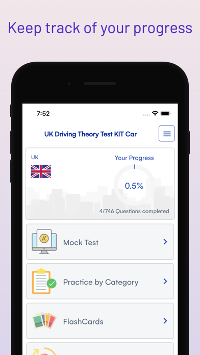 UK Driving Theory Test KIT Car Screenshot