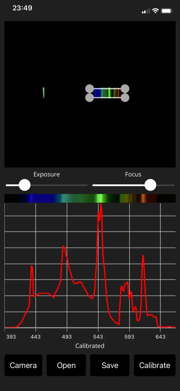 Screenshot #1 pour Spectroscope