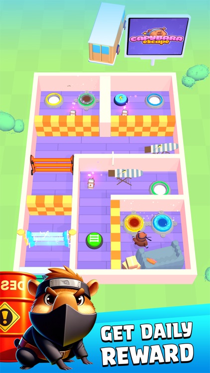Capybara Escape: Ninja Game screenshot-3