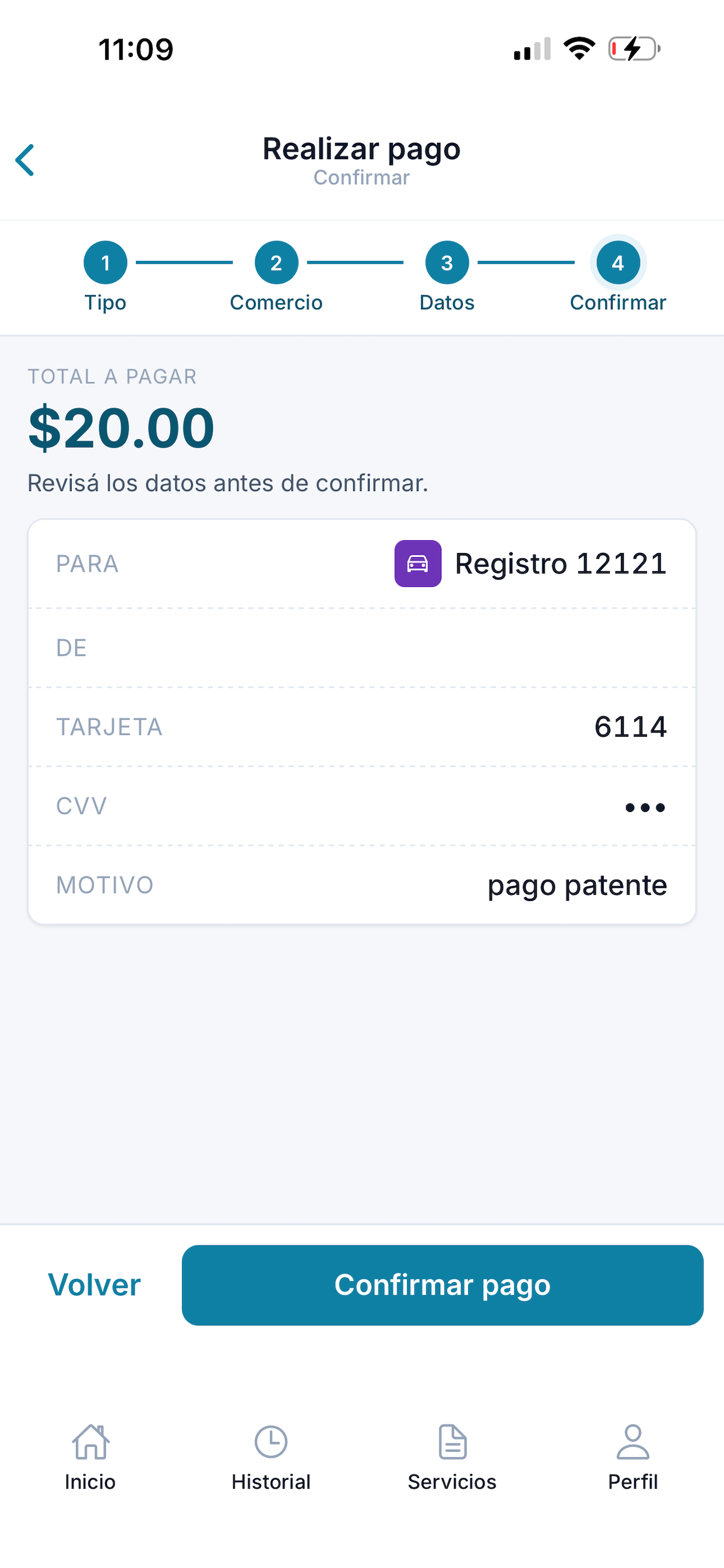 Tarjeta Habitualista