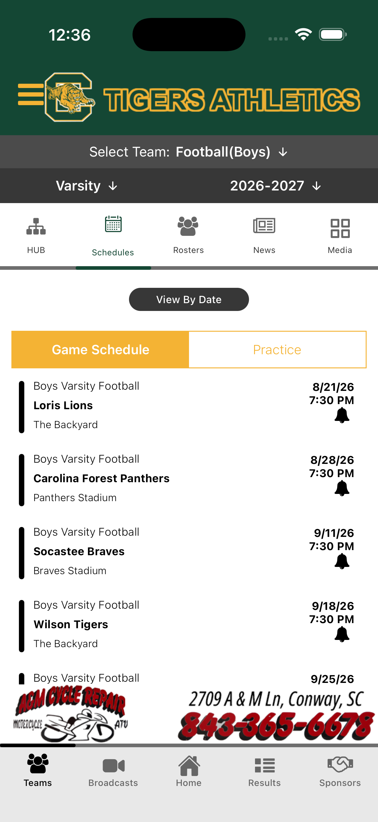 Conway Tigers Athletics screenshot 4