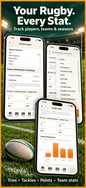 Rugby+ Match Stats Scorebook screenshot 2