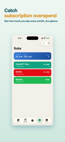 Budgie: Subscription Tracker Screenshot 4 of 5