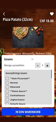 Sams Pizza Land Oberwil screenshot