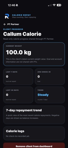 Calorie Repay Screenshot 7 of 10