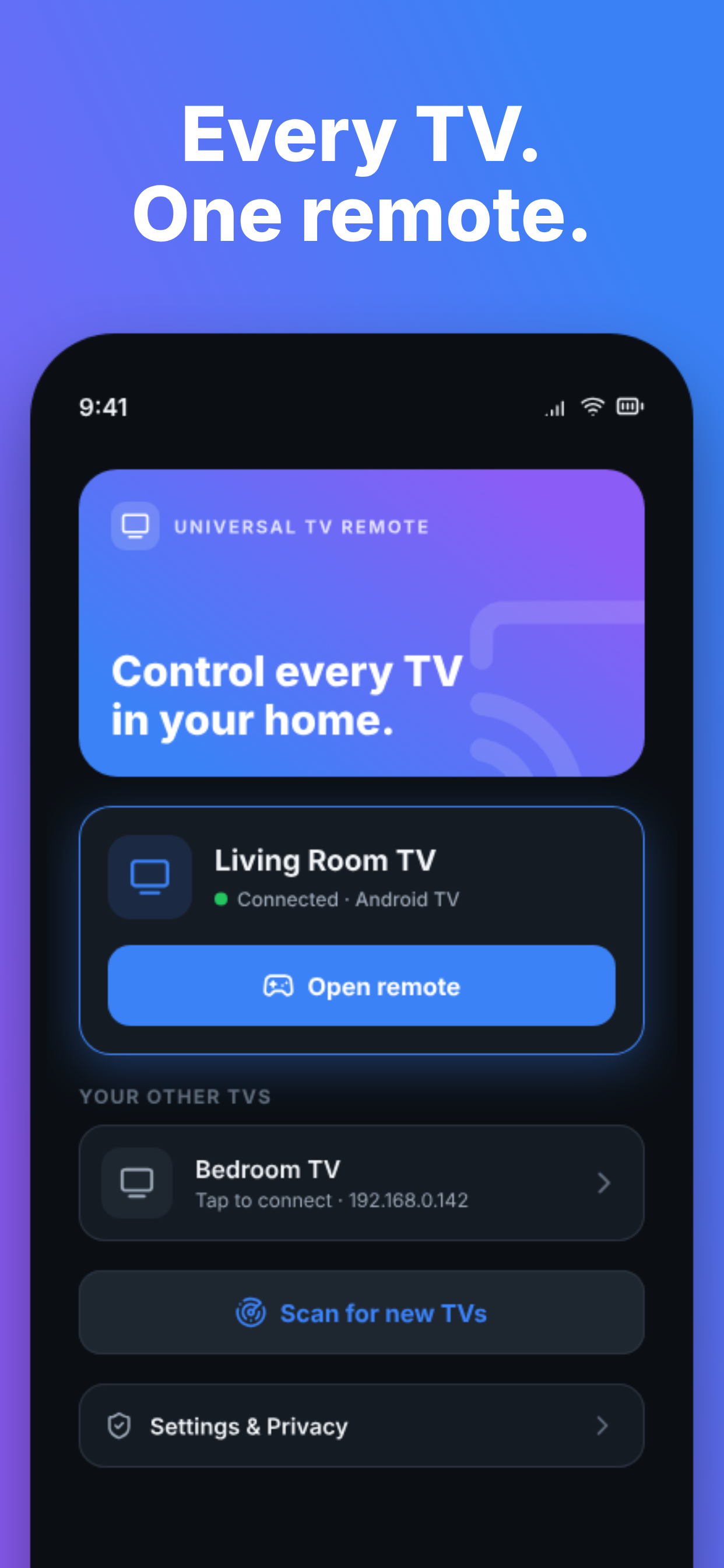My Remote: Universal TV Remote screenshot 3
