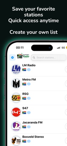 South Africa Radio FM Live iPhone screenshot