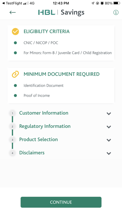 HBL Savings Screenshot