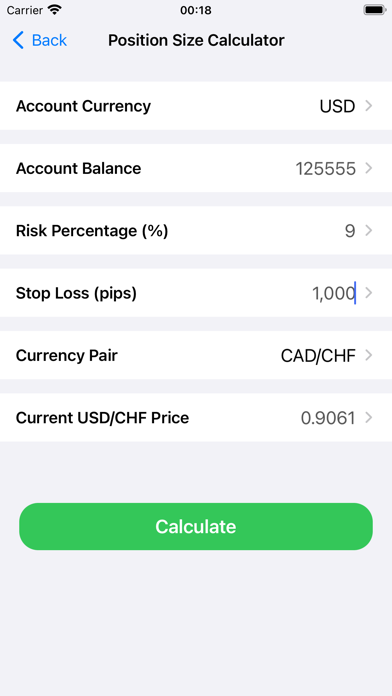 Forex Calculators for traders Screenshot
