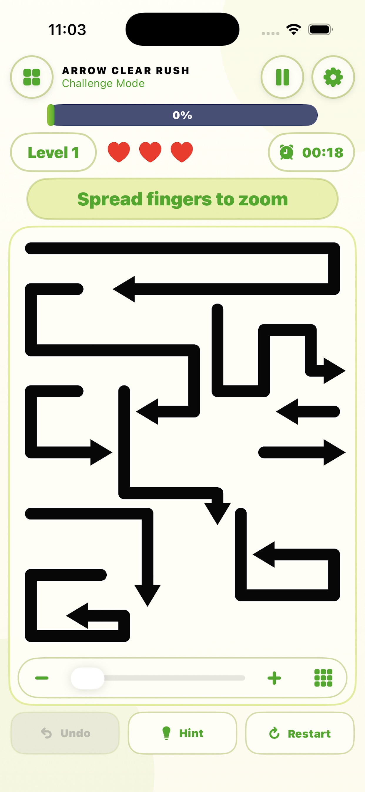 Screenshot 3 of Arrow Clear Rush - Puzzle Game