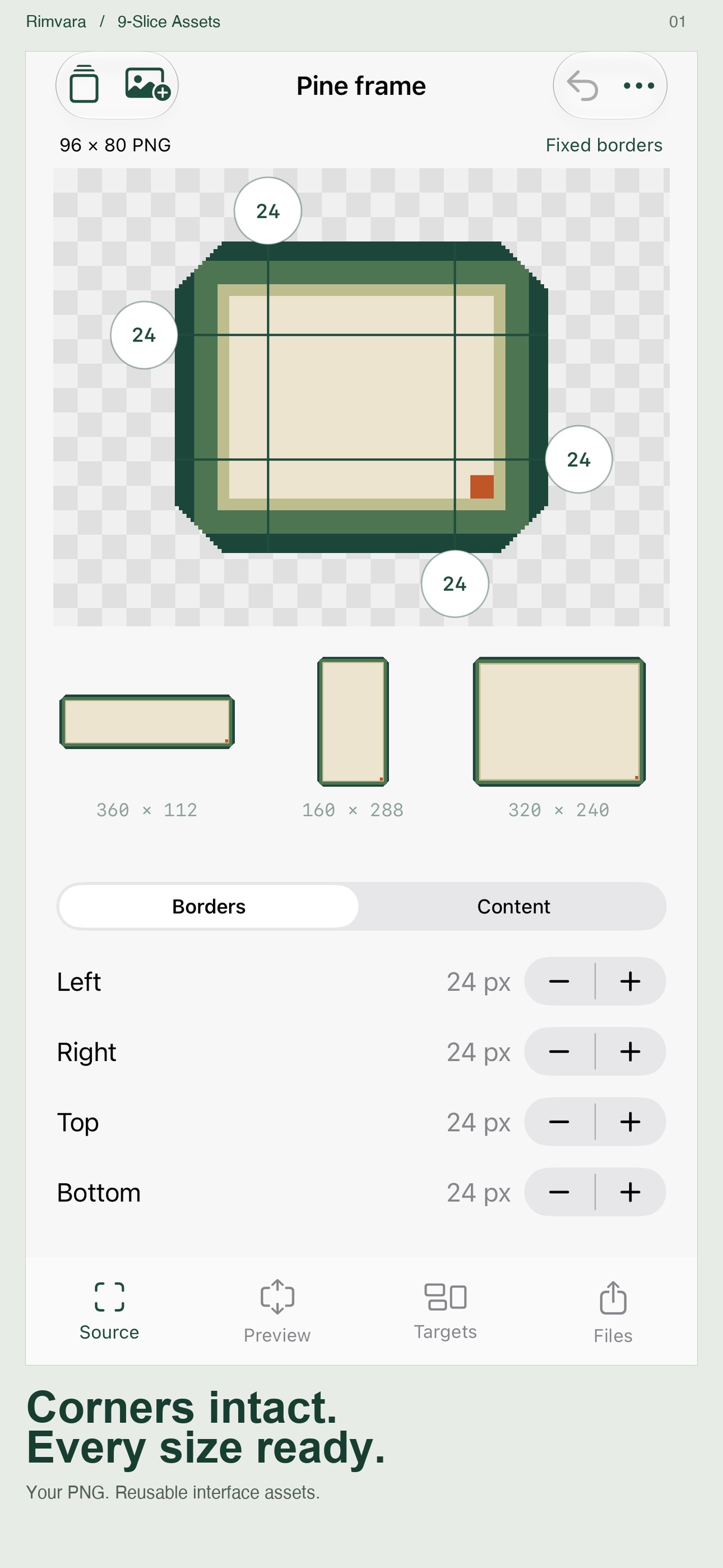 Screenshot 1 of Rimvara 9-Slice Assets