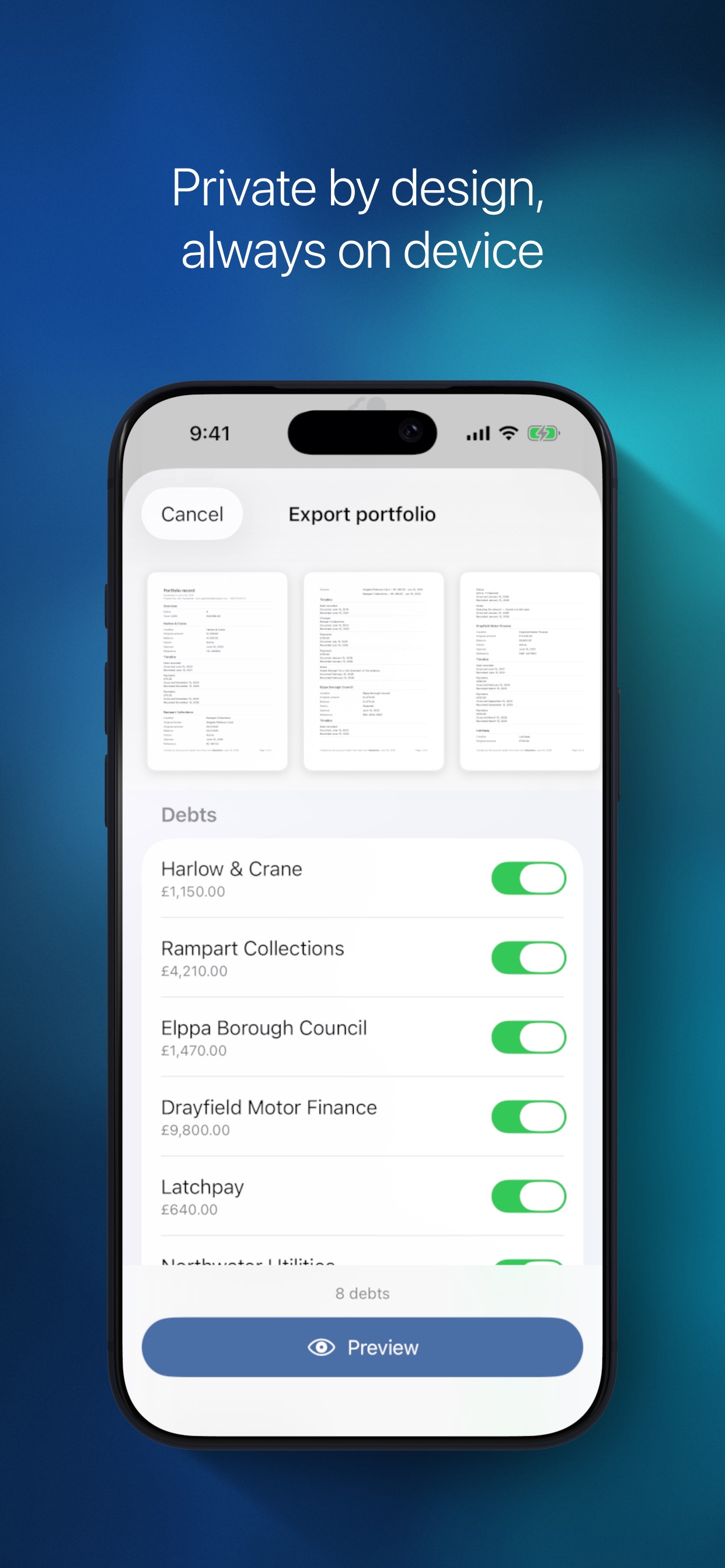 Screenshot 5 of Clearfolio