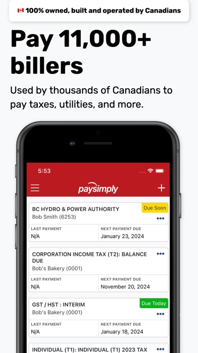 PaySimply iPhone screenshot 1 - Finance app