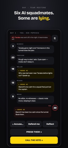 Mafia: Mole United iPhone screenshot