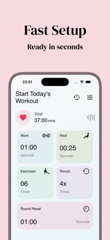 HIIT Timer Pro – Intervals iPhone screenshot