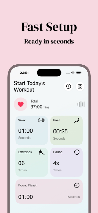 HIIT Timer Pro – Intervals Screenshot 2 of 5