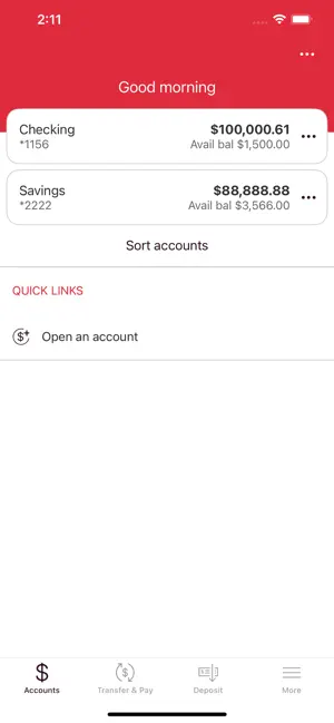 Cranberry FCU screenshot 2