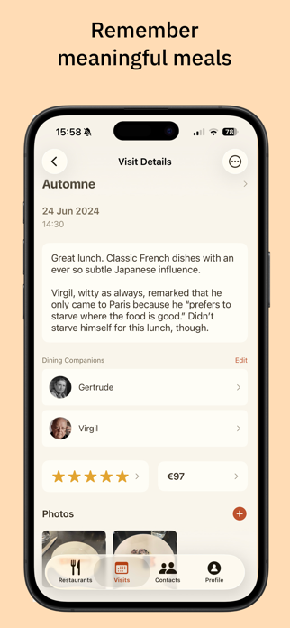 BentoBook – Restaurant Diary Screenshot 4 of 5