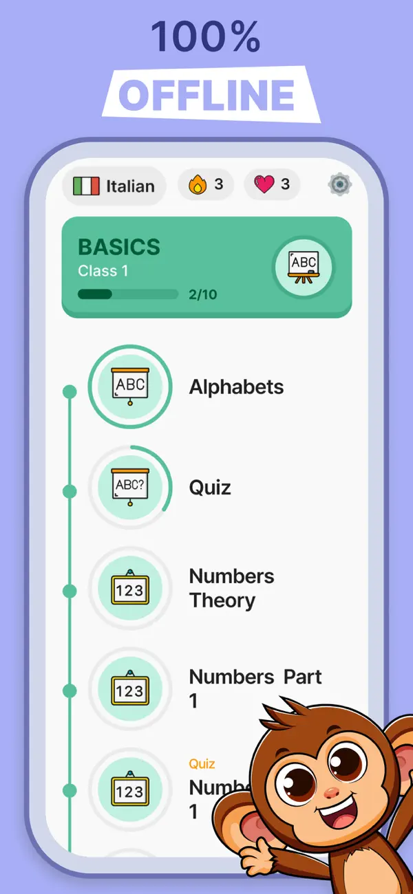 #2. Learn Italian for Beginners (iOS) Oleh: Appcano LLC
