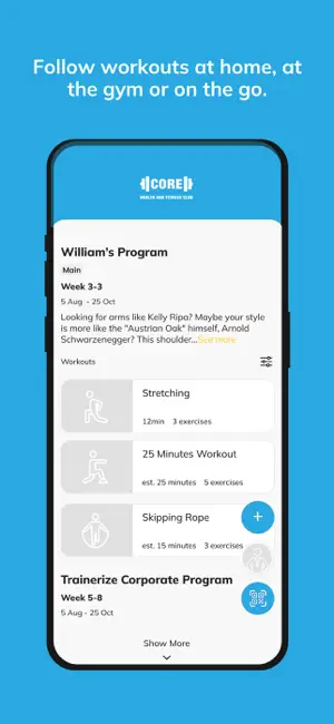 Core Health and Fitness Club screenshot 3
