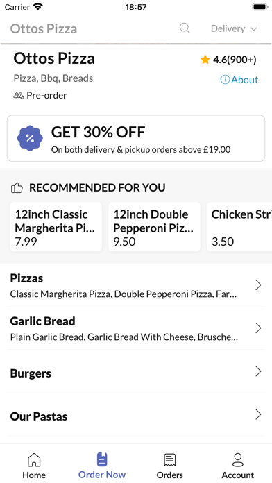 Ottos Pizza Screenshot