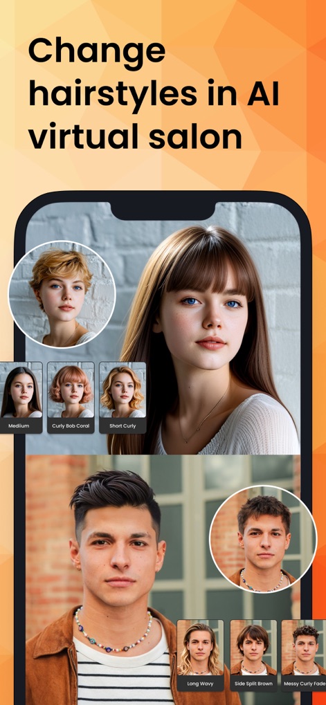 PhotoDirector: AI Photo Editor - Salón de Peinados Virtual
