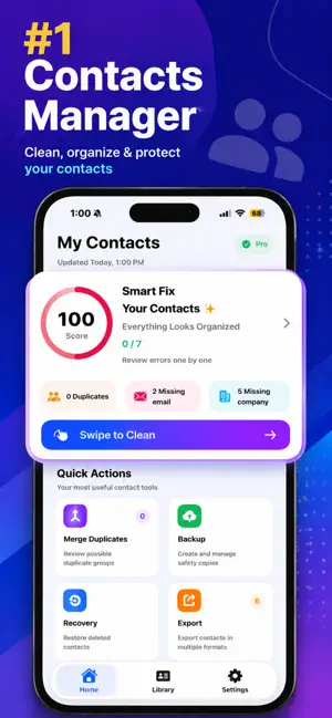 Easy Duplicate Contact Manager screenshot 1