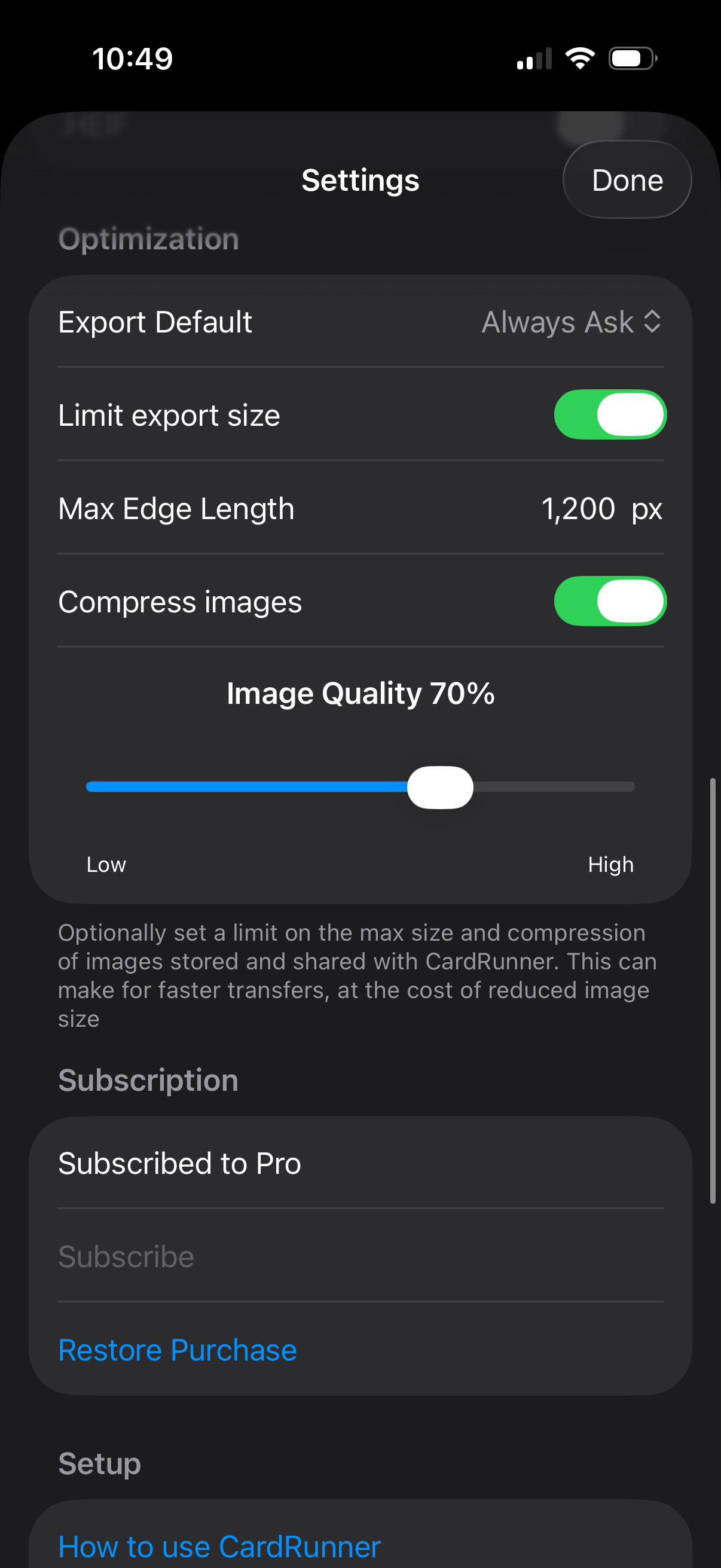 CardRunner - Image Transfer