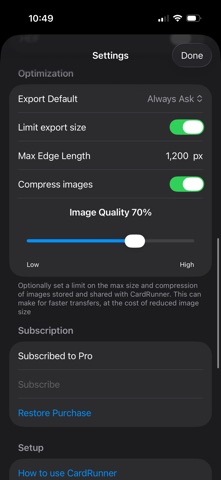 CardRunner - Image Transfer screenshot