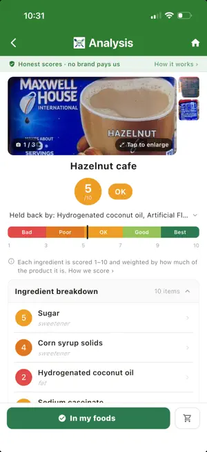 ClearEaty: Food Label Scanner screenshot 2